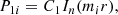 $$ \begin{aligned}&P_{1i} = C_1 I_n(m_i r) \text{,} \end{aligned} $$