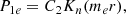 $$ \begin{aligned}&P_{1e} = C_2 K_n(m_e r) \text{,} \end{aligned} $$