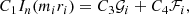 $$ \begin{aligned} C_1 I_n(m_i r_i)&= C_3 \mathcal{G} _i + C_4 \mathcal{F} _i \text{,} \end{aligned} $$