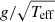 $ g/\sqrt{T_{\mathrm{eff}}} $
