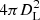 $ 4\pi D_{\rm L}^2 $