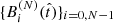 $ \{B_i^{(N)}(\hat t)\}_{i=0,N-1} $