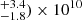 $ ^{+3.4}_{-1.8}) \times 10^{10} $