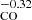 $ _{\mathrm{CO}}^{-0.32} $