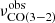 $ \nu^{\mathrm{obs}}_\mathrm{CO(3{-}2)} $