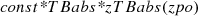 $$ \begin{aligned} const\textit{*}TBabs\textit{*}zTBabs(zpo) \end{aligned} $$