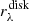 $ r_{\lambda}^{\mathrm{disk}} $