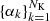 $ \{\alpha_k\}_{k=1}^{N_{\rm K}} $