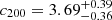 $ c_{200}=3.69_{-0.36}^{+0.39} $