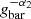 $ g_{\rm bar}^{-\alpha_2} $