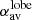 $ \alpha^{\mathrm{lobe}}_{\mathrm{av}} $
