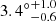$ {3.4^\circ} ^{+1.0}_{-0.6} $