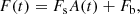 $$ \begin{aligned} F(t) = F_{\mathrm{s} }A(t) + F_{\mathrm{b} }, \end{aligned} $$