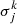 $ \sigma^k_j $