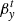 $ \beta_{\it y}^t $