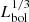 $ {L^{1/3}_\mathrm{bol}} $