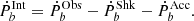 $$ \begin{aligned} \dot{P}_b^\mathrm{Int}=\dot{P}_b^\mathrm{Obs}-\dot{P}_b^\mathrm{Shk}-\dot{P}_b^\mathrm{Acc}. \end{aligned} $$