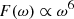 $$ \begin{aligned} F(\omega )\propto \omega ^6 \end{aligned} $$