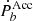 $ \dot{P}_b^{\mathrm{Acc}} $
