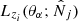 $ L_{z_i}(\theta_\alpha;\hat N_j) $