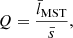 $$ \begin{aligned} Q = \frac{\bar{l}_{\rm MST}}{\bar{s}}, \end{aligned} $$