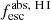 $ f_{\rm esc}^\mathrm{abs,\ H\,I} $