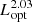 $ L_{\mathrm{opt}}^{2.03} $