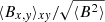 $ \langle B_{x,\mathit{y}} \rangle_{x\mathit{y}} / \sqrt{\langle B^2 \rangle} $