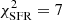 $ \chi^2_{\rm SFR}=7 $