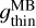 $g_{{\rm{thin}}}^{{\rm{MB}}}$