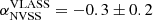 $ \alpha_{\mathrm{NVSS}}^{\mathrm{VLASS}}=-0.3\pm0.2 $
