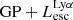 $ {\mathrm{GP} + L_{\mathrm{esc}}^{\mathrm{Ly}\alpha}} $