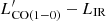 $ L^\prime_{\mathrm{CO(1-0)}}-L_{\mathrm{IR}} $