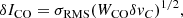 $$ \begin{aligned} \delta I_{\rm CO} = \sigma _{\rm RMS} (W_{\rm CO} \delta {v}_C)^{1/2}, \end{aligned} $$