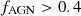 $ f_{\rm AGN}>0.4 $