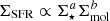$ \Sigma_{\mathrm{SFR}} \propto \Sigma_{\star}^{a} \Sigma_{\mathrm{mol}}^{b} $