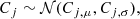$$ \begin{aligned} C_{j} \sim \mathcal{N} (C_{j,\mu }, C_{j,\sigma }), \end{aligned} $$