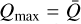 ${Q_{\max }} = \bar Q$