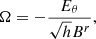 $$ \begin{aligned} \Omega =-\frac{E_{\theta }}{\sqrt{h}B^r}, \end{aligned} $$