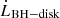 $ \dot{L}_{\mathrm{BH-disk}} $