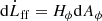 $$ \begin{aligned}&\mathrm{d} \dot{L}_{\rm ff}=H_{\phi }\mathrm{d} A_{\phi }\end{aligned} $$