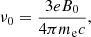 $$ \begin{aligned} \nu _0=\frac{3eB_0}{4\pi m_{\rm e} c}, \end{aligned} $$