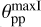 $\theta _{{\rm{pp}}}^{\max {\rm{I}}}$