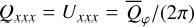${{{{\bar Q}_\varphi }} \mathord{\left/ {\vphantom {{{{\bar Q}_\varphi }} {\left( {2\pi } \right)}}} \right. \kern-\nulldelimiterspace} {\left( {2\pi } \right)}}$