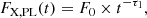 $$ \begin{aligned} F_{\rm X,PL}(t)=F_0 \times t^{-\tau _1}, \end{aligned} $$
