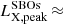 $ L_{\mathrm{X,peak}}^{\mathrm{SBOs}}\,{\approx}\, $