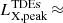 $ L_{\mathrm{X,peak}}^{\mathrm{TDEs}}\,{\approx}\, $