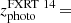 $ z_{\mathrm{photo}}^{\mathrm{FXRT~14}}\,{=}\, $