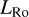 ${\tilde L_{{\rm{Ro}}}}$
