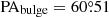 $ \mathrm{PA}_{\mathrm{bulge}} = 60{{\overset{\circ}{.}}}51 $